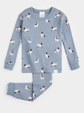 PETIT LEM Boys French Bulldog Pajama Set - 3